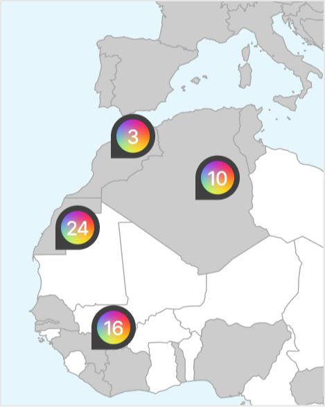 Zoomed out — category cluster