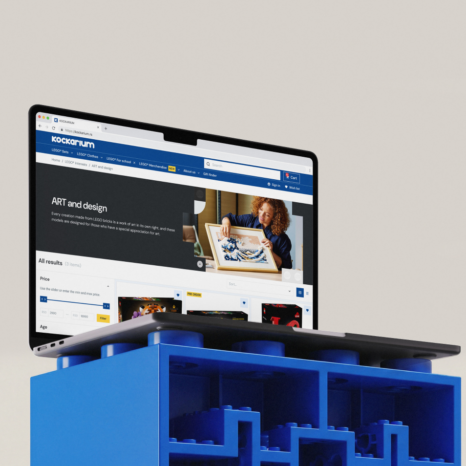 Redesigning the e-commerce experience for Serbia's largest LEGO® distributor.